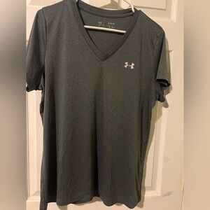 Under Armour Heat Gear Charcoal V-Neck Tee XL